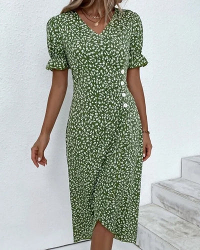Linda Fresh Bloom V-Neck Dress