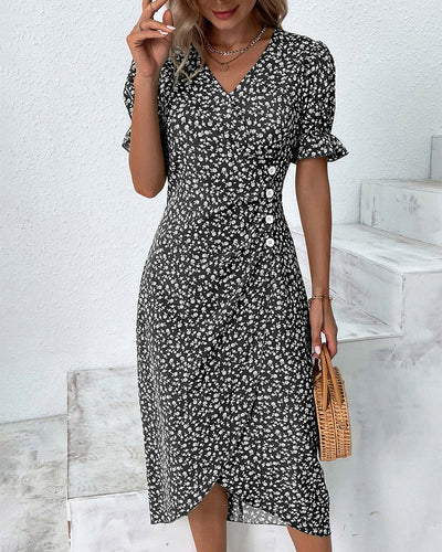 Linda Fresh Bloom V-Neck Dress