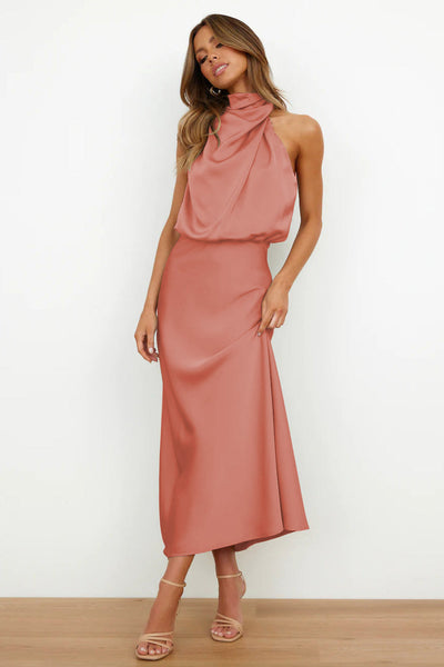 Verona | Long satin dress