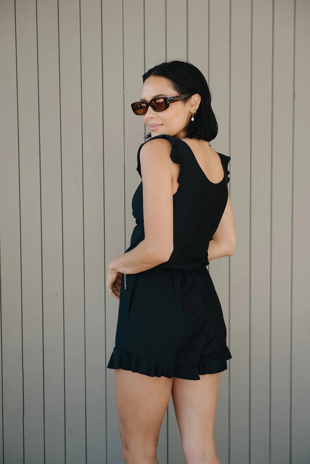 Lauren | Swimsuit with frills and bust support