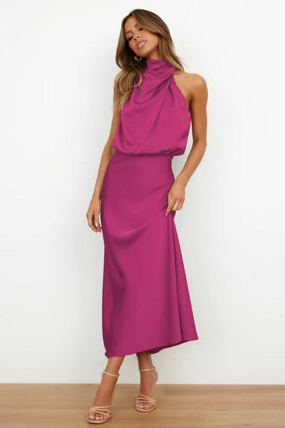 Verona | Long satin dress