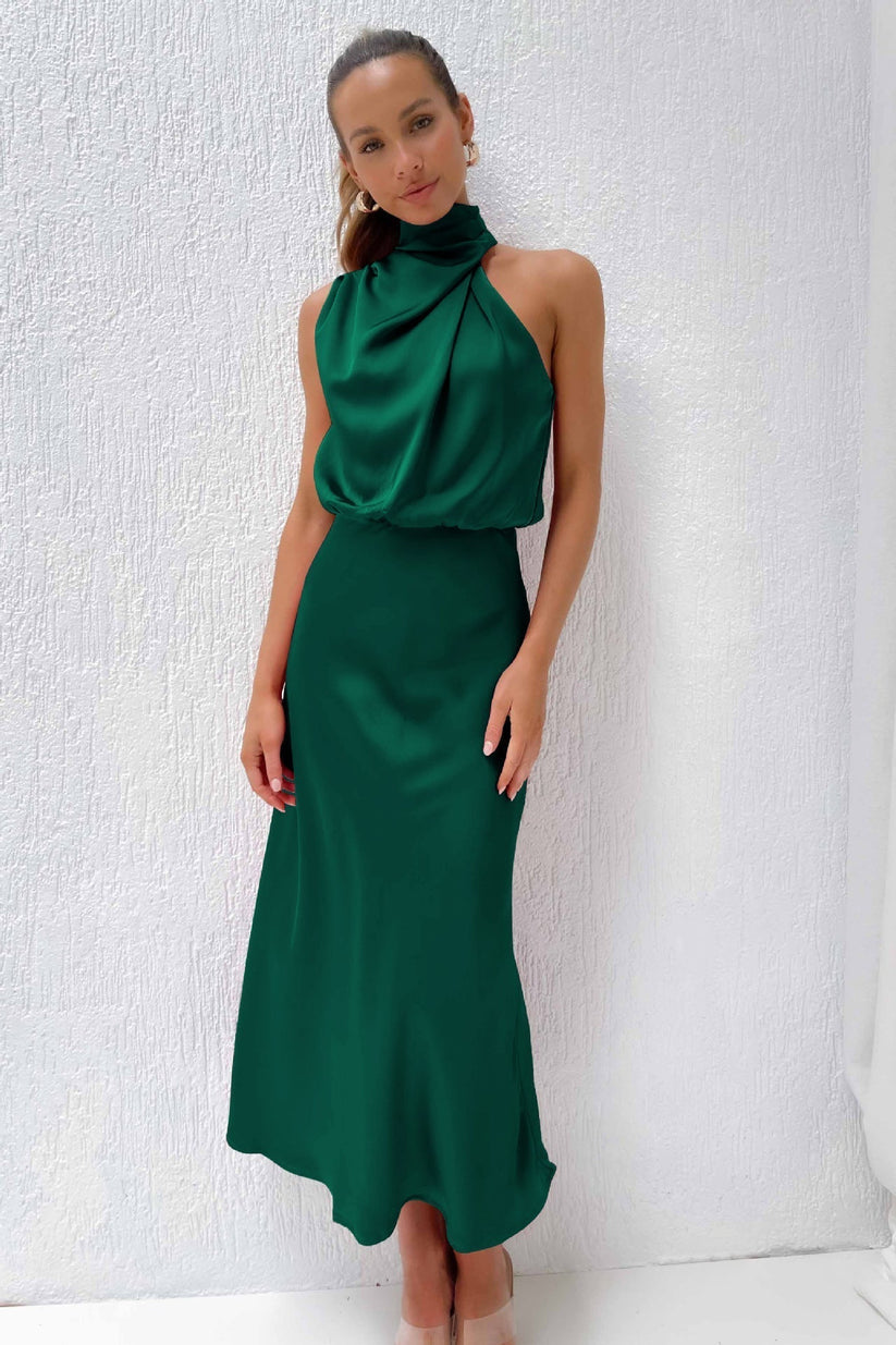 Verona | Long satin dress