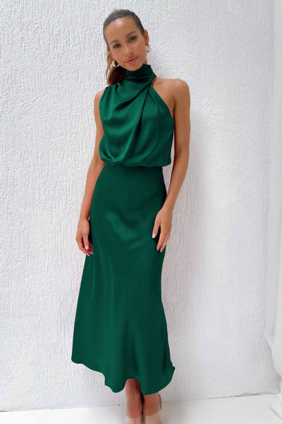 Verona | Long satin dress
