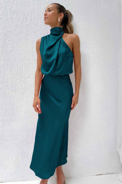 Verona | Long satin dress