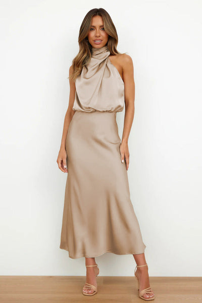 Verona | Long satin dress