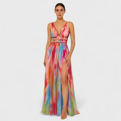 Freya | Long painted dress