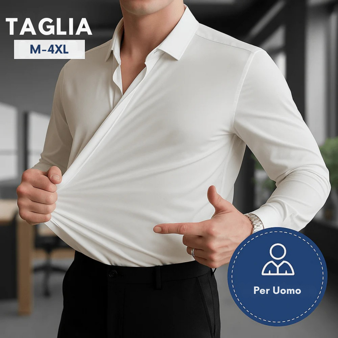 Pietro™ | Camicia Elasticizzata Antipiega da Uomo