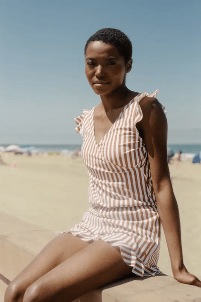 Lauren | Swimsuit with frills and bust support