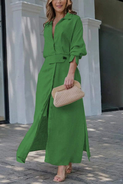 Linen maxi dress